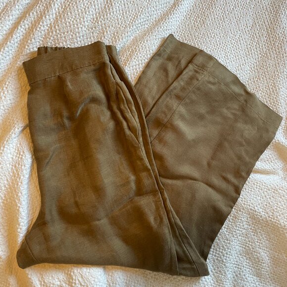 Anemos Keaton Wide Leg Linen Pant Size L - Picture 3 of 3